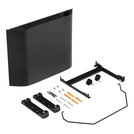 Конвектор электрический Denzel XCE-1000 B, 230 В, 1000 Вт, X-образный нагреватель черный 98127 купить в Кургане