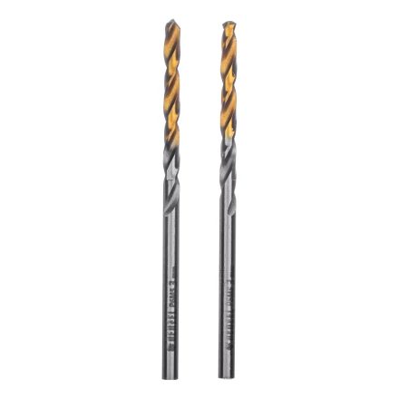 Сверло спиральное по металлу 3 x 60 мм, Р6М5, Golden Tip , 2шт. Denzel 718225 купить в Кургане