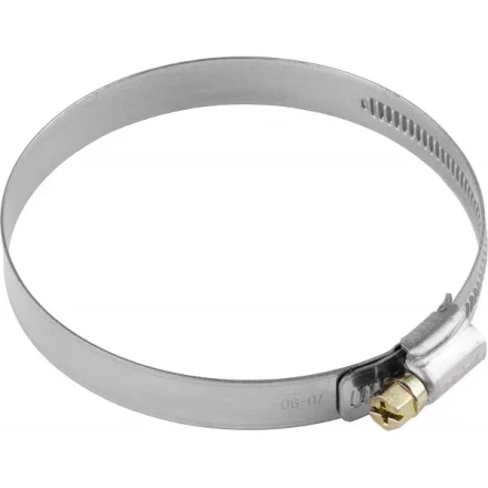 Хомуты ЗУБР "ЭКСПЕРТ", нерж. сталь, накатная лента 12 мм, 110-130 мм, 50 шт 37822-110-130-50 купить в Кургане