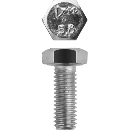 Болт ЗУБР "МАСТЕР" с шестигранной головкой, ГОСТ 7798-70, класс прочности 5.8, оцинкованный, M6x16мм, 5кг 303080-06-016 купить в Кургане