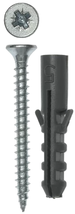 Дюбели ЕВРО с саморезами пакет серия МАСТЕР купить в Кургане