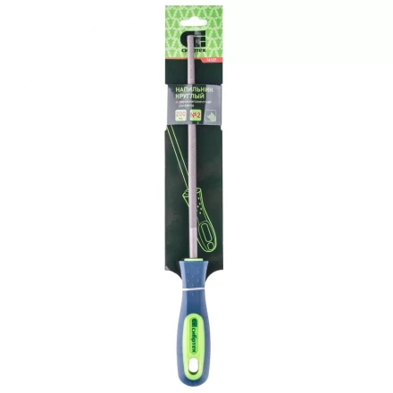 Напильник 200 мм круглый двухкомпонентная рукоятка №2 Сибртех 16127 купить в Кургане