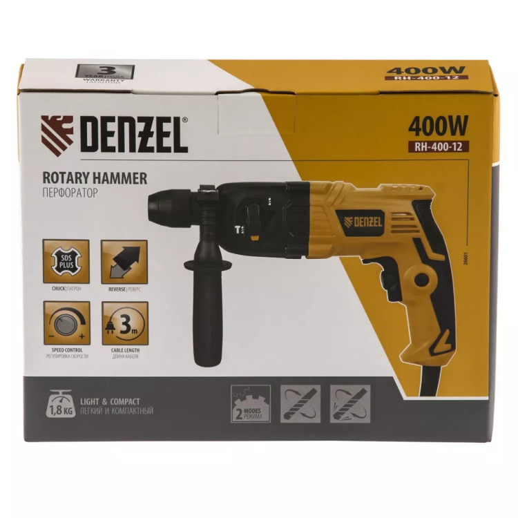 Перфоратор RH-400-12 Denzel 26601 купить в Кургане