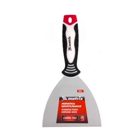 Шпательная лопатка из нержавеющей стали 120 мм трехкомпонентная ручка Matrix 85537 купить в Кургане