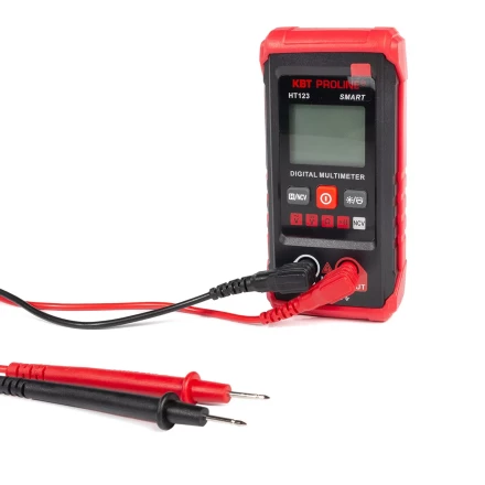 Мультиметр цифровой компактный КВТ SMART KT 123 с автоматическим выбором режимов и пределов измерений (88550) купить в Кургане