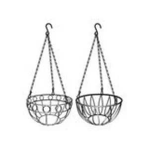 Подвесное кашпо диаметр 26 см высота с цепью и крюком 53,5 см  PALISAD 69015 купить в Кургане