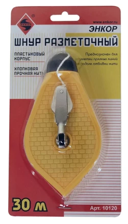 Шнур разметочный пластиковый корпус 30 м 10120 купить в Кургане