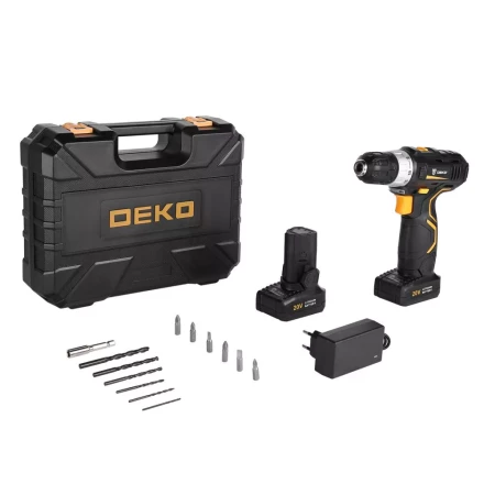 Дрель аккумуляторная DEKO GCD20DU3 SET 4, 063-4144 + набор 13 аксессуаров купить в Кургане