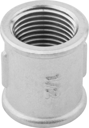 Муфта ЗУБР &quot;ЭКСПЕРТ&quot;, никелированная латунь, 1/2&quot; 51291-1/2 купить в Кургане