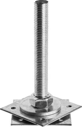 Анкер ЗУБР &quot;МАСТЕР&quot; регулируемый по высоте, 100х200х100мм, М24, 1шт 310265-100-24 купить в Кургане