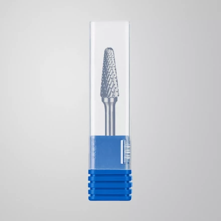 Зубр Твердосплавная борфреза L - конус с закругленным углом 28°, 10 х 25 мм, радиус 2.2 мм (28810-10-25) купить в Кургане