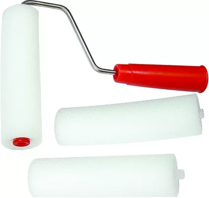 Набор: валик &quot;ПОРОЛОН&quot; с ручкой + 2 шубки 180 мм D валика - 42 мм  Россия 80452 купить в Кургане