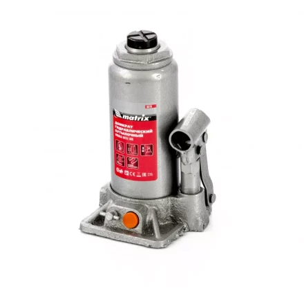 Домкрат гидравлический бутылочный 5 т в пластиковом кейсе Matrix 50776 купить в Кургане