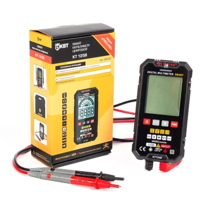 Мультиметр цифровой КВТ SMART KT 125В с True RMS (86325) купить в Кургане