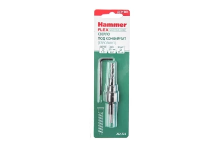 Сверло по дереву HAMMER Ф5х70мм (202-274 DR WD DBL FLUTE) купить в Кургане