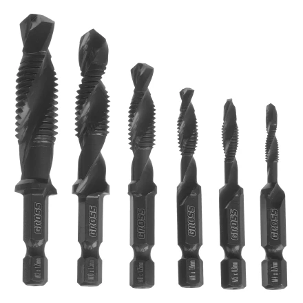Набор сверл-метчиков, М4-М12, Co5% // Gross 76782 купить в Кургане