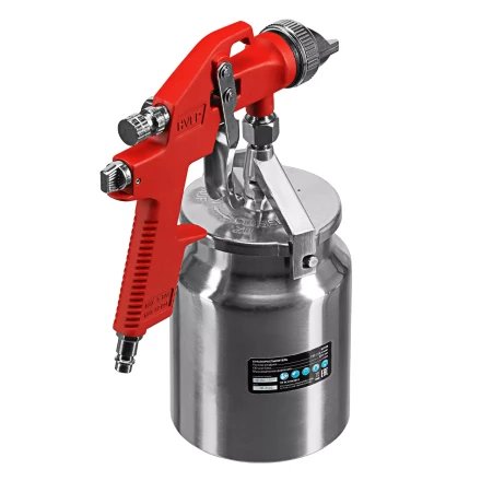 Краскораспылитель HVLP пневмат. с нижним бачком V= 1 л, сопло диаметром 1.4 мм// Matrix 57319 купить в Кургане