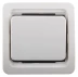 Выключатель СВЕТОЗАР &quot;ГАММА&quot; одноклавишный, без подсветки, цвет белый, 10А/~250В SV-54130-W купить в Кургане