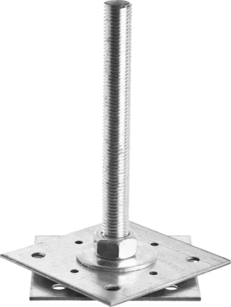 Анкер ЗУБР &quot;МАСТЕР&quot; регулируемый по высоте, 120х200х120мм, М20, 1шт 310265-120-20 купить в Кургане