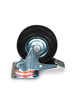 Колесо поворотное резина SCb 55 125 мм с тормозом (N) 1024167 купить в Кургане