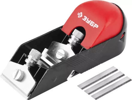 Рубанок ЗУБР "МАСТЕР" "МИНИ" металлический, торцевой, 5 запасных ножей в комплекте, 50х150мм 1862_z01 купить в Кургане