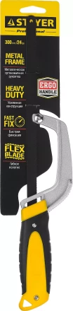 Ножовка-ручка по металлу STAYER, трехкомпонентная рукоятка, металлическая державка, 300мм 15715 купить в Кургане