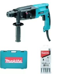 Перфоратор Makita HR2450X8 (НАБОР БУРОВ ИЗ 5 шт. В ПОДАРОК)