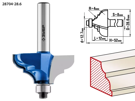 Фрезы кромочные калевочные №3 с подшипником 95мм серия ПРОФЕССИОНАЛ купить в Кургане