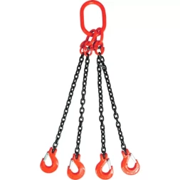 Строп цепной TOR 4СЦ г/п 6,7 т 3,0 м с самозакрывающимися крюками 1018434