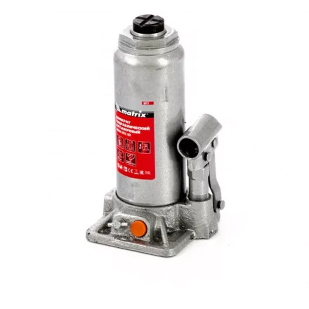 Домкрат гидравлический бутылочный 6 т в пластиковом кейсе Matrix 50777 купить в Кургане