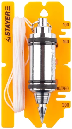 Отвес STAYER &quot;PROFI&quot; строительный со шнуром, с противоударным ободком, 250 г 06352-25 купить в Кургане