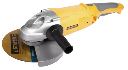Машина STAYER углошлифовальная, дополнительная рукоятка, ключ, 230мм, 6000об/мин, 2100Вт SAG-230-2100 купить в Кургане