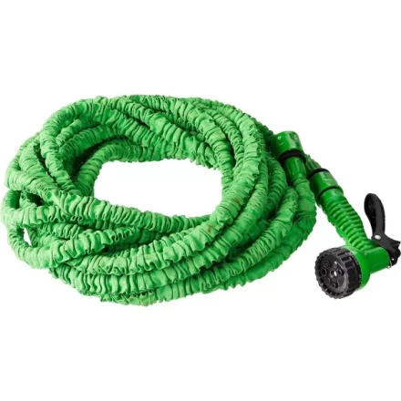 РОСТОК. Набор поливочный: Шланг удлиняющийся 22,5 м, распылитель пистолетный 7 поз., адаптер внеш 1/2&quot;x3/4&quot; 428498-22 купить в Кургане