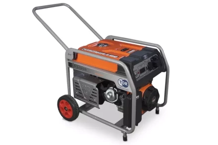 Генератор бензиновый TOR KM11000H 8,0 кВт 220В 27 л с электростартером и колесами 1011100 купить в Кургане