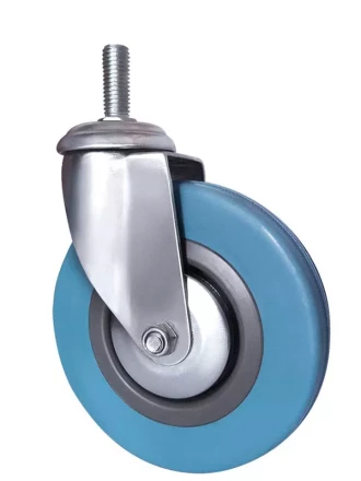 Колесо аппаратное поворотное SCtg 55 125 мм с болтом (зеленое) (F) 1010006 купить в Кургане