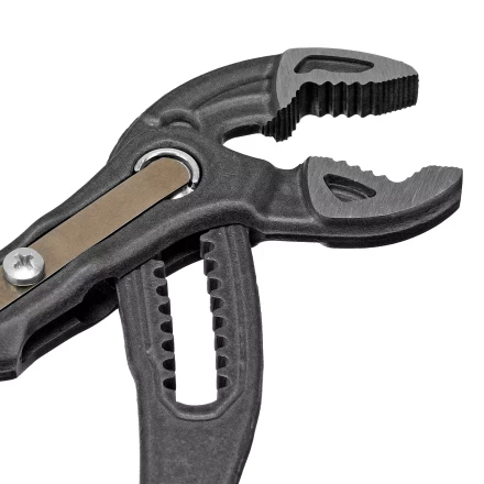 Клещи переставные Denzel 17905, кнопочный механизм, обливные рукоятки, 180 мм купить в Кургане