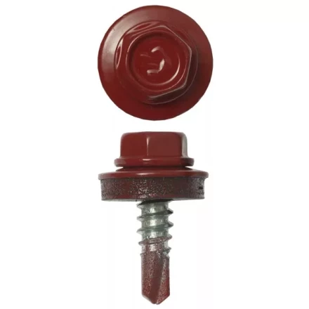 Саморезы ЗУБР &quot;ПРОФЕССИОНАЛ&quot; окраш., RAL 3003 рубин.-красн., для крепл. кров. матер. к металл. констр. , 5.5x19мм, 2500шт 4-300310-55-019-3003 купить в Кургане