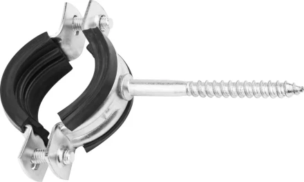 ЗУБР. Хомут трубный оцинкованный, с шурупом, 1&quot;, 100шт 37854-32-36-100 купить в Кургане