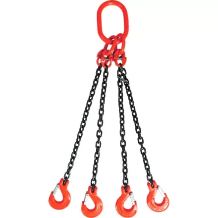 Строп цепной TOR 4СЦ г/п 11,2 т 2,0 м с самозакрывающимися крюками 1018501 купить в Кургане