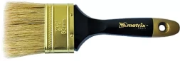 Кисть плоская "Профи" 3" натуральная щетина деревянная ручка MATRIX 83154