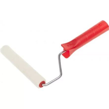 Мини-валик ЗУБР "ЭКСПЕРТ" "ВЕЛЮР", 100% шерсть, ворс 4мм, ручка 6мм, d=15/150мм 03536-15 купить в Кургане