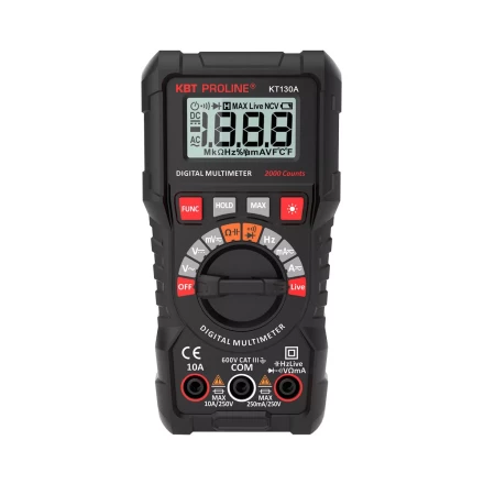 Мультиметр цифровой КВТ KT 130A с автоматическим выбором пределов измерений (88549) купить в Кургане
