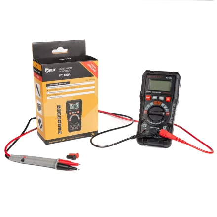 Мультиметр цифровой КВТ KT 130A с автоматическим выбором пределов измерений (88549) купить в Кургане