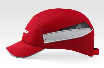 ЗУБР БИНОМ, красная, ударопрочный корпус, укороченный козырёк 55мм, размер от 54 до 59см, защитная каскетка, Профессионал (11096) купить в Кургане