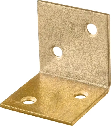 ЗУБР УМШ-2.0, 30 x 30 x 30 x 2 мм, желтый цинк, широкий мебельный уголок (31033-30) купить в Кургане