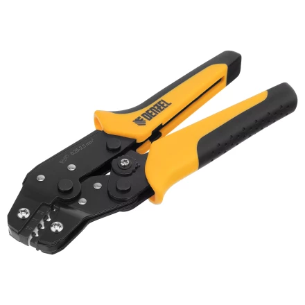 Клещи для обжима неизолированных наконечников НК и НВ, разъемов РП, 0,25 - 2,5 мм2 Denzel 17745 купить в Кургане