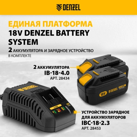 Снегоуборочная машина аккумуляторная ESB-460-0 Li-Ion 36В Denzel 97636 купить в Кургане