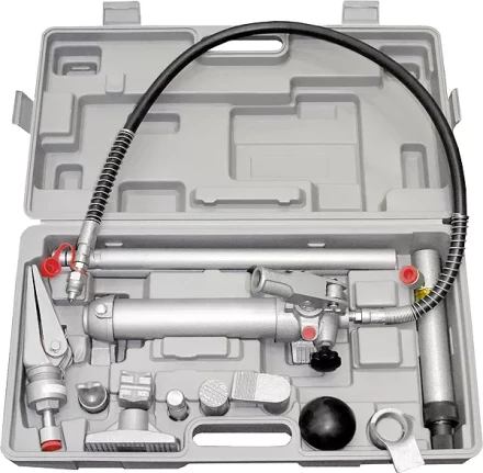 Растяжка гидравлическая 4 т набор из 12 предметов 7 сменных насадок в пласт кейсе MATRIX 513345 купить в Кургане