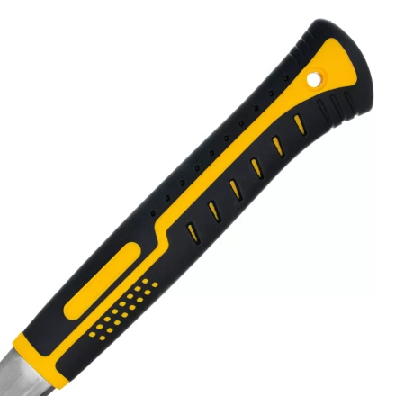 Молоток-гвоздодер 560 г Denzel 10424, цельнометаллический, двухкомпонентная рукоятка купить в Кургане