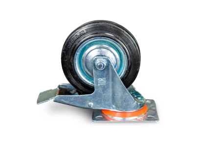 Колесо поворотное резина SCb 63 160 мм с тормозом (N) 1024201 купить в Кургане